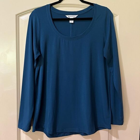 ATHLETA Stratus II Top Dark Sardinia Blue Women’s Size Small - Picture 4 of 8